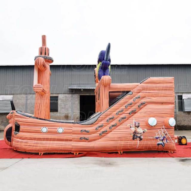 inflatable pirate ship slide