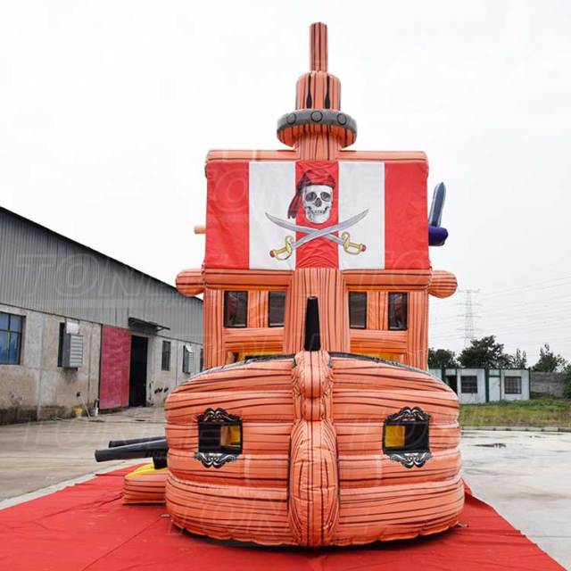inflatable pirate ship slide