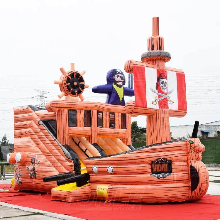 inflatable pirate ship slide