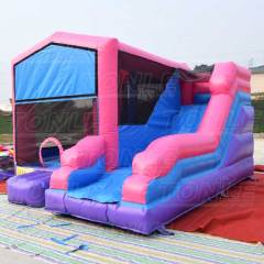 commercial outdoor inflatable bounce house with slide bouncer castle slide combo for sale