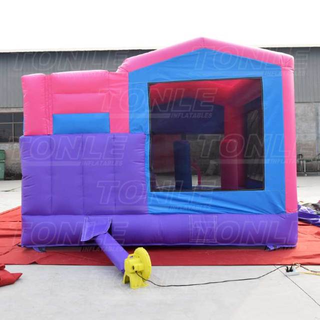 commercial outdoor inflatable bounce house with slide bouncer castle slide combo for sale