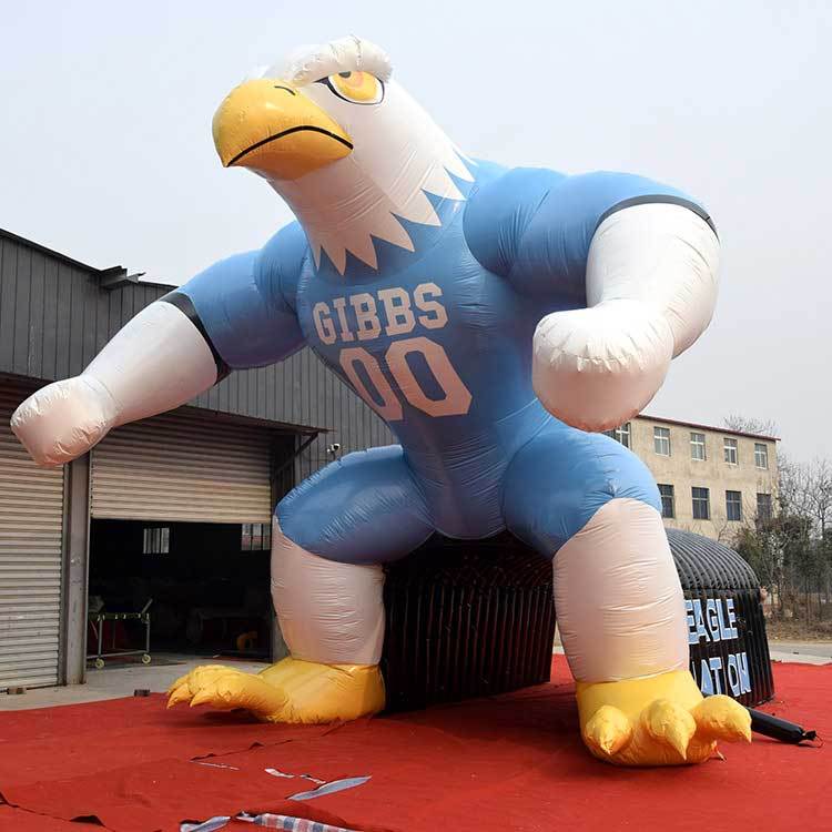 Eagle inflatable mascot tunnel
