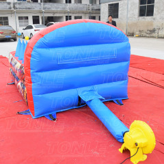 inflatable foam pit with suspended ball