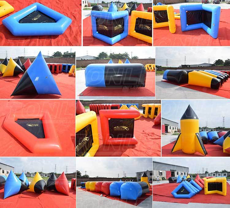custom inflatable paintball bunker