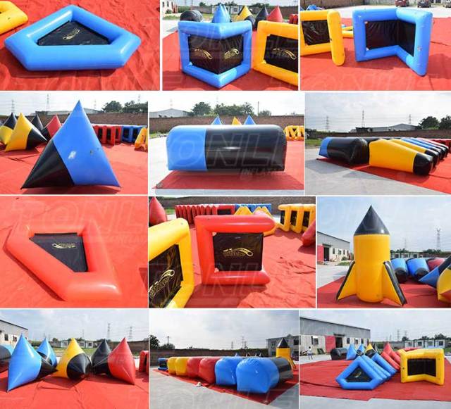 custom inflatable paintball bunker
