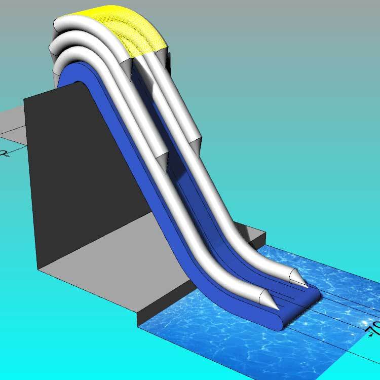 inflatable yacht slide