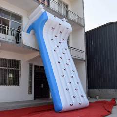 floating water inflatable rock climbing wall for yatch