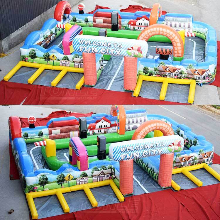 fun city inflatable race track