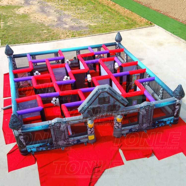 zombie inflatable maze
