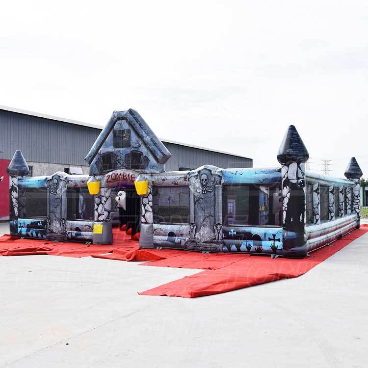 zombie inflatable maze