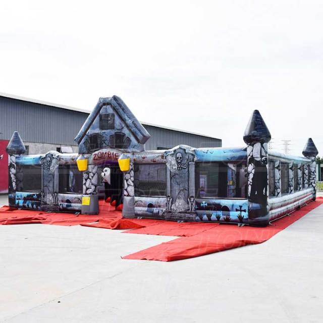 zombie inflatable maze