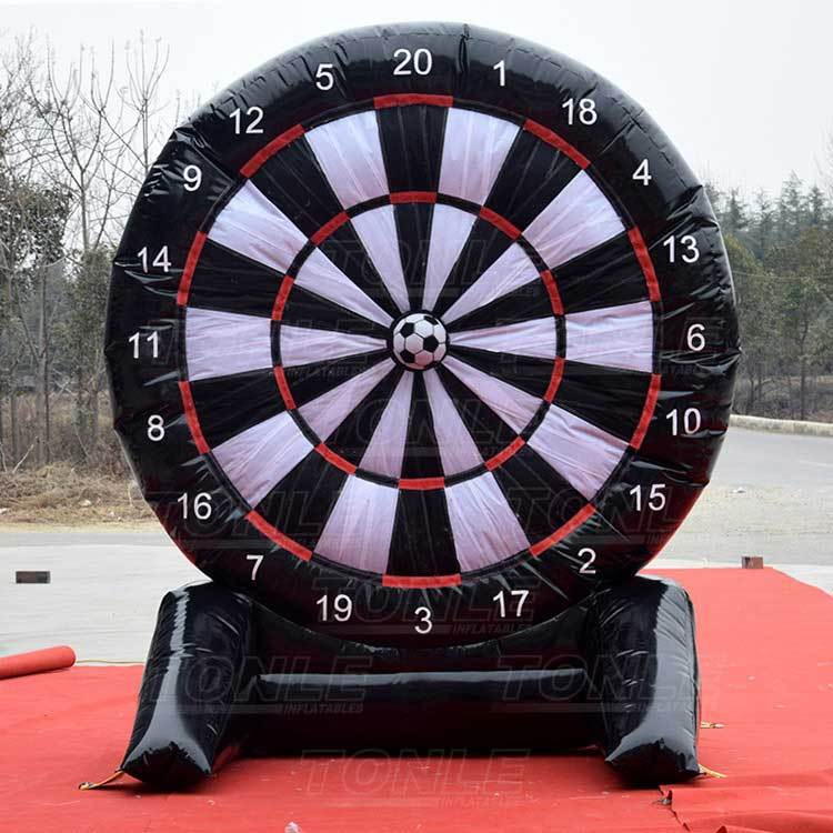 inflatable soccer dart game