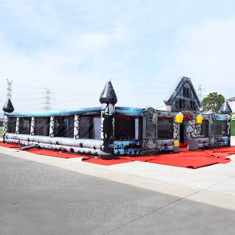 zombie inflatable maze
