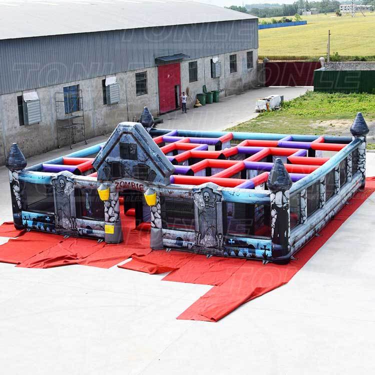 zombie inflatable maze