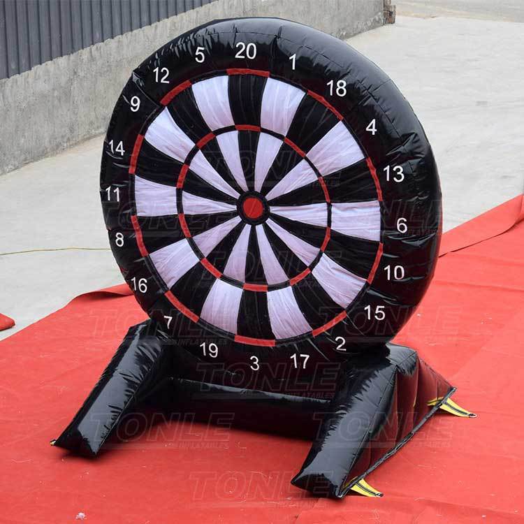inflatable soccer dart game