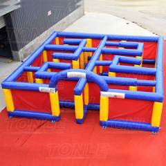 colorful inflatable maze