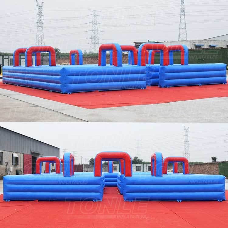 inflatable water tag maze