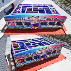 fun house inflatable maze