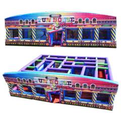 fun house inflatable maze