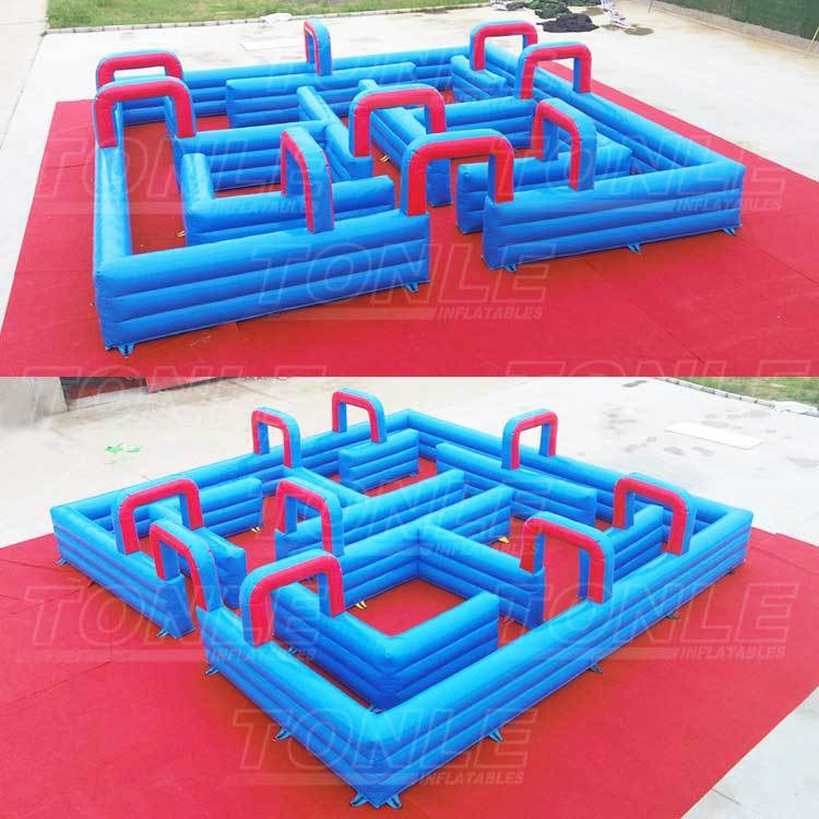 inflatable water tag maze