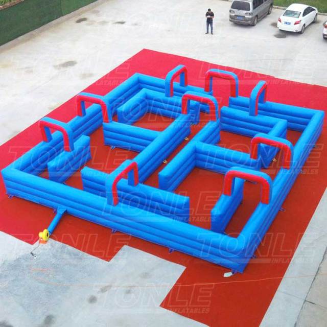 inflatable water tag maze