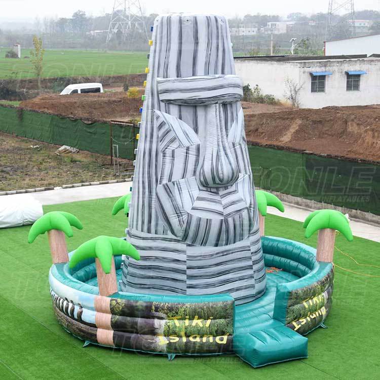 inflatable rock climbing game