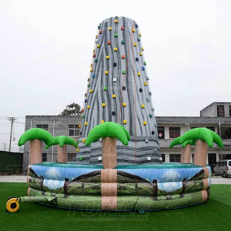 inflatable rock climbing game