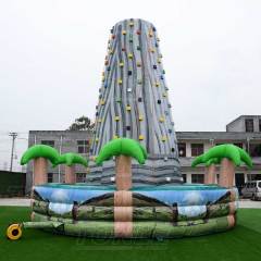 inflatable rock climbing game