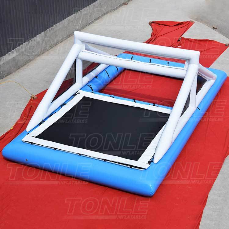 water trampoline volleyball court