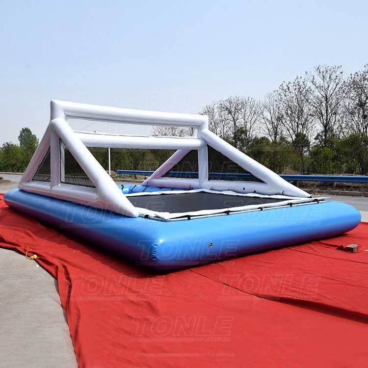 water trampoline volleyball court