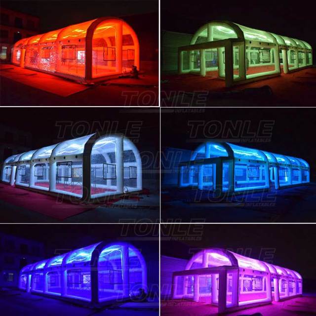 airtight clear inflatable swimming pool cover