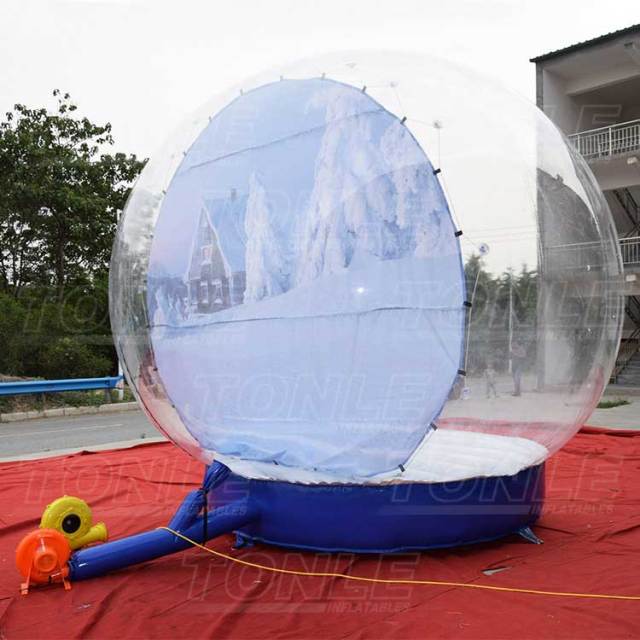 inflatable snow globe