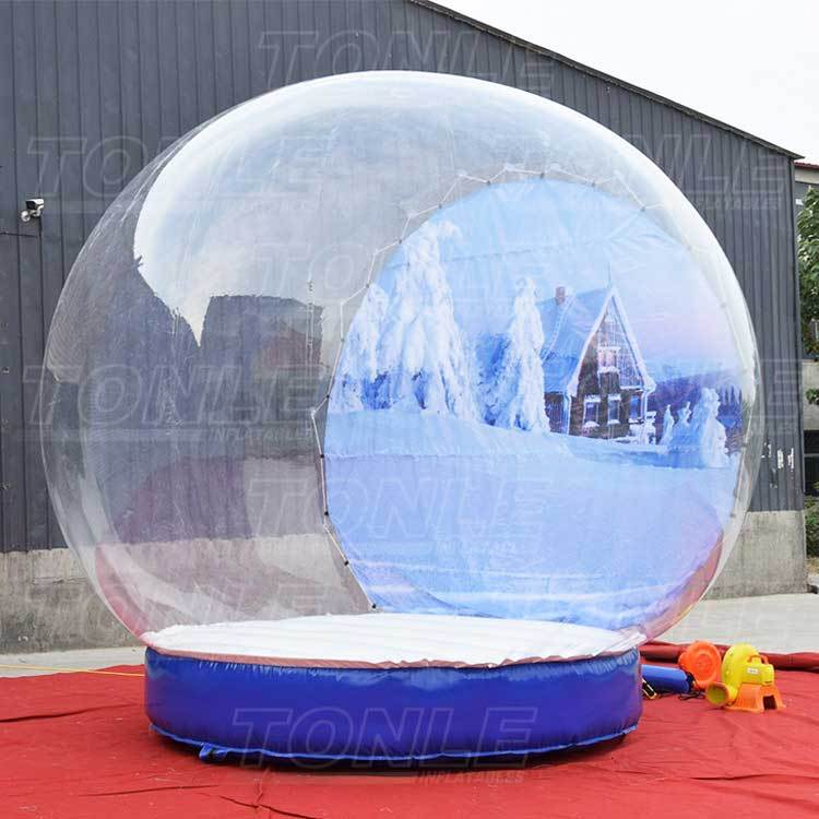 inflatable snow globe