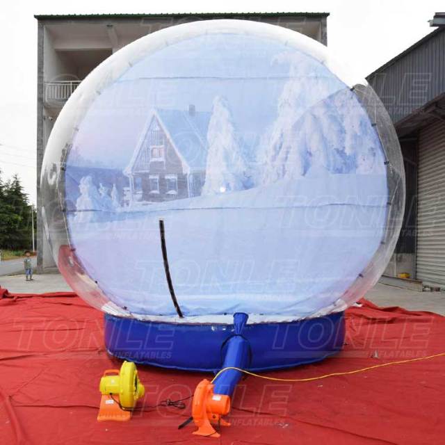 inflatable snow globe