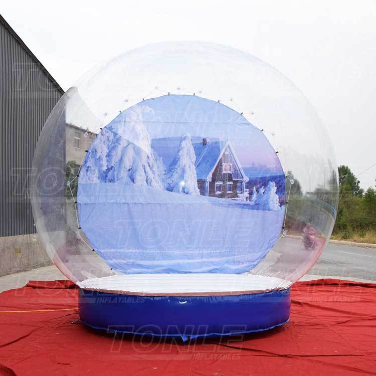 inflatable snow globe