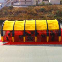 yellow inflatable paintball bunker tent