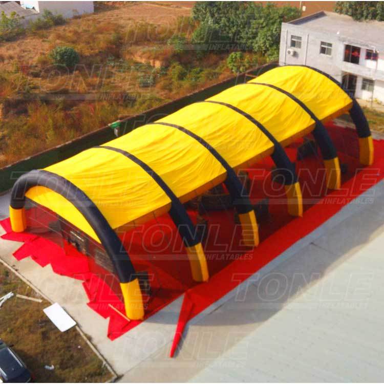 yellow inflatable paintball bunker tent