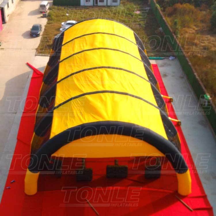 yellow inflatable paintball bunker tent