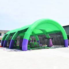 green inflatable paintball bunker tent