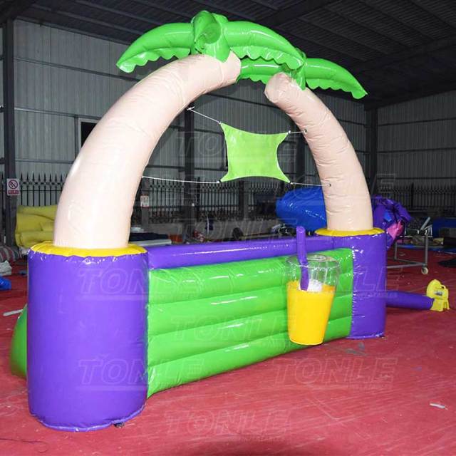 palm tree inflatable bar