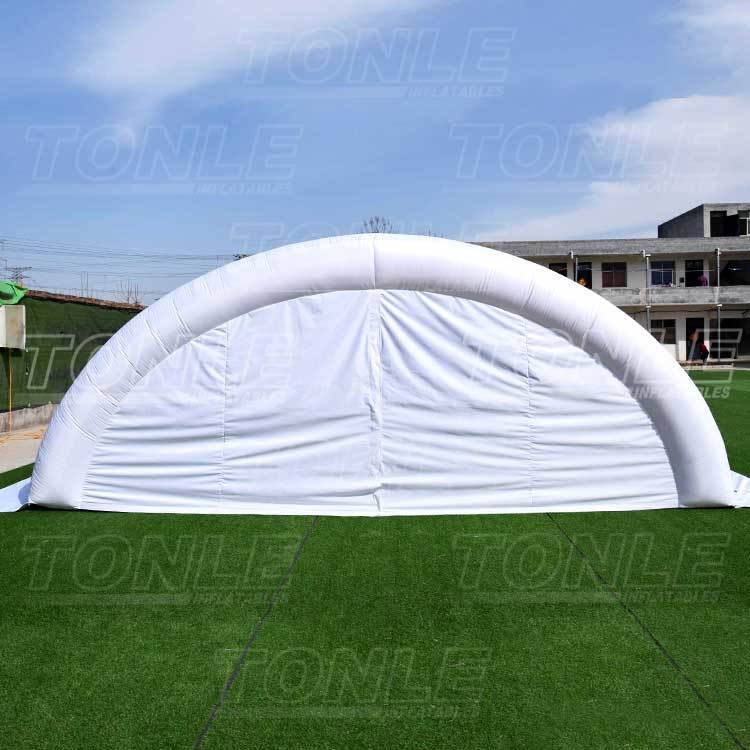 white inflatable water pool tent