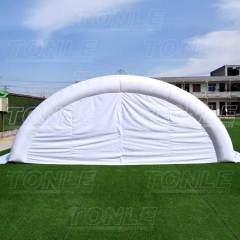 white inflatable water pool tent