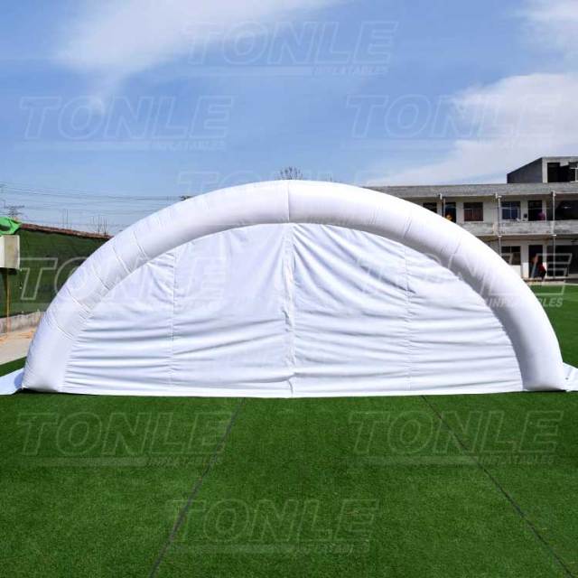 white inflatable water pool tent