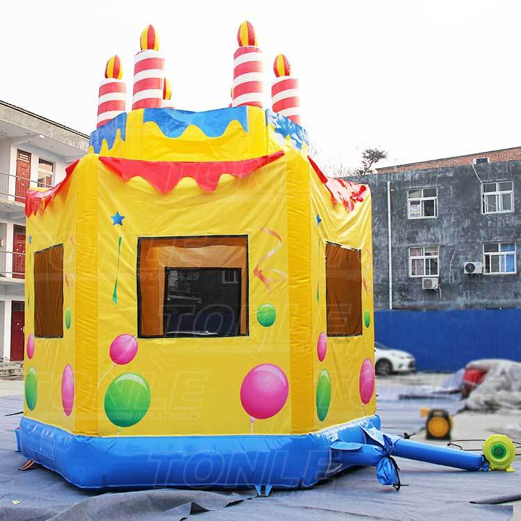 birthday cake bounce house
