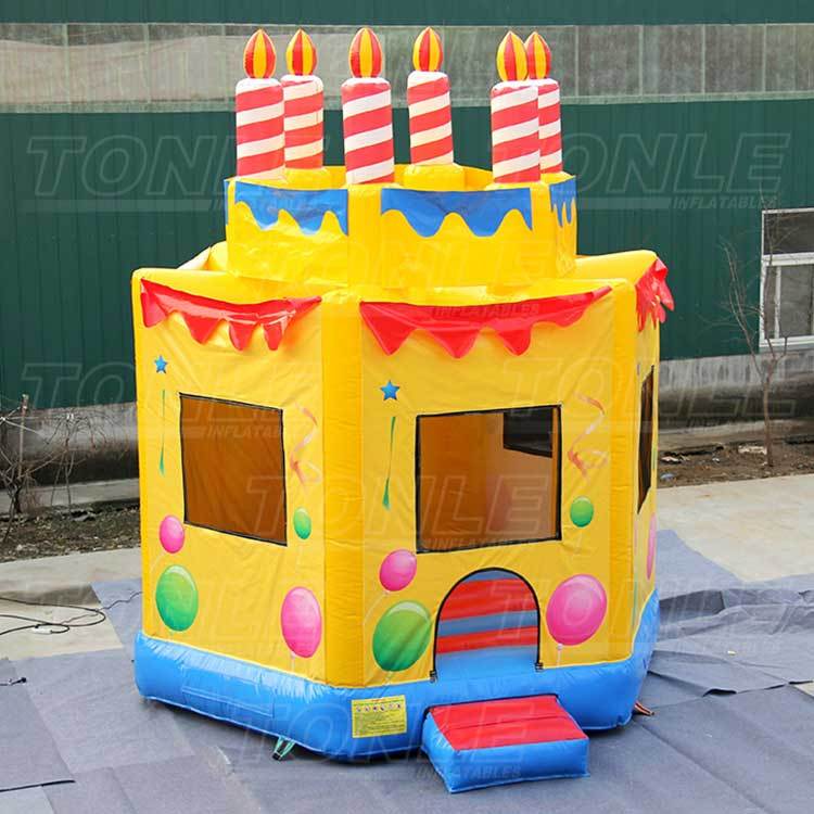 birthday cake bounce house