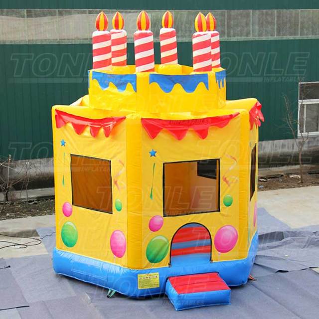birthday cake bounce house
