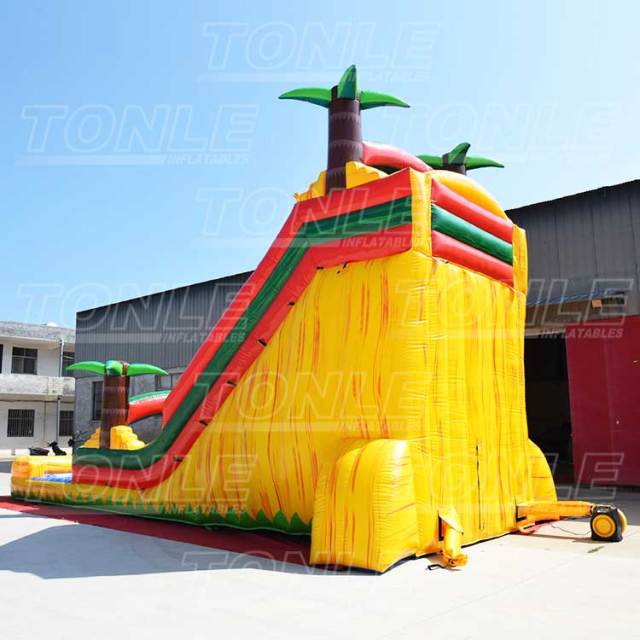 tropical jungle inflatable water slide