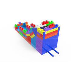 New design custom inflatable building block slide waterslide for rent
