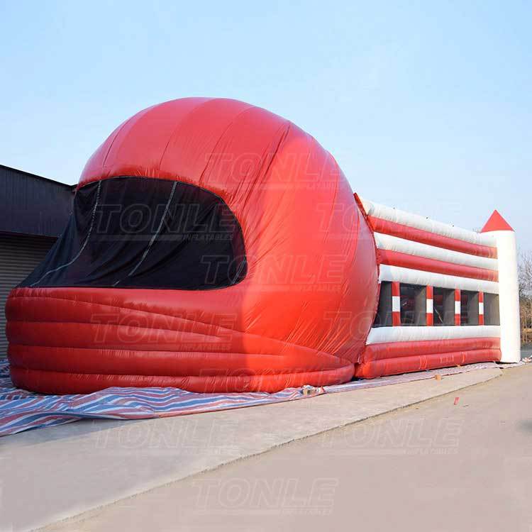 large customized helmet inflatable playground