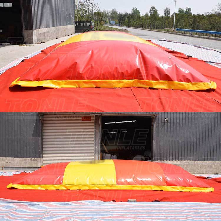 large inflatable jump pillow